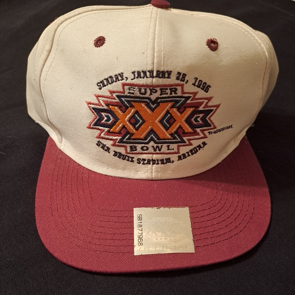 Deadstock Superbowl XXX hat.  Logo 7 brand.  Great condition - Picture 1 of 9